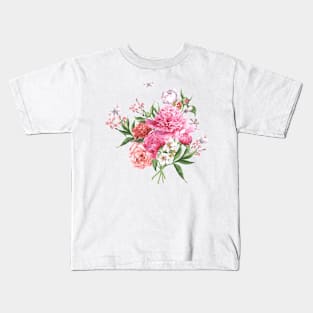 Bouquet of Flowers with Butterflies Kids T-Shirt